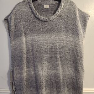 World Market Knit Yarn Poncho with Side Tie – One Size